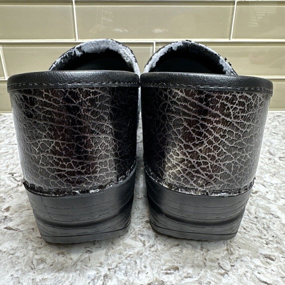 Dansko Multicolor Pattern Leather Clogs - Picture 6 of 9